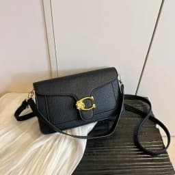 High-End Minimalist Leather Diaper Bag: Elegant Crossbody Handbag For Women With Designer Logo And Large Capacity Vintage Tote
