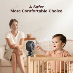 IMBABY Stroller Fan with Flexible Tripod, 5-Speed Quiet Mini Clip Fan, 360° Adjustable Portable USB Rechargeable Fan for Baby