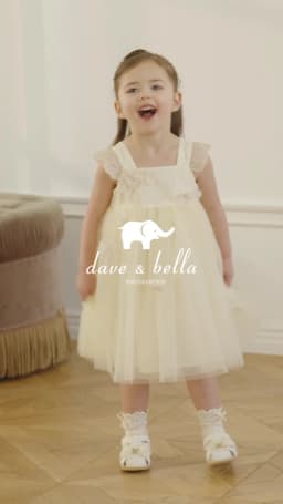Dave Bella Girls Mesh Party Princess Dress Children Embroidery Sleeveless Ball Gown Dress Sweet Wedding Birthday DB2261852