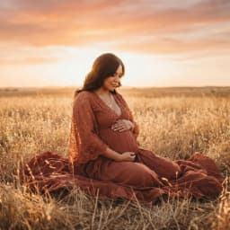 Rust Lace Tassels Boho Pregnant Women Photography Props Dresses Bohemian Style Maternity Long Dress For Photo Shoot