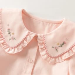 Dave Bella Cotton Shirt for Girls Children Autumn Blouse Elegant Top Casual White Kids Clothes Baby Sweet Pink Lapel DB3262782