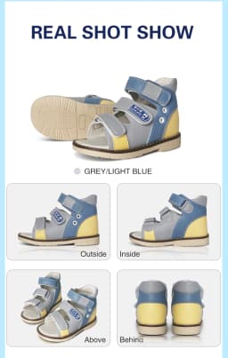 Kids Orthopedic Corrective Sandals High Ankle Arch Support Shoes For Flat Foot Valgus