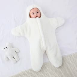 Autumn and Winter New Baby Plush Climbing Clothes Baby Warm and Thick Cartoon Dog Rabbit Cute Cotton Clothes for 0-2 Years
