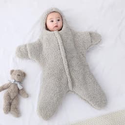 Autumn and Winter New Baby Plush Climbing Clothes Baby Warm and Thick Cartoon Dog Rabbit Cute Cotton Clothes for 0-2 Years