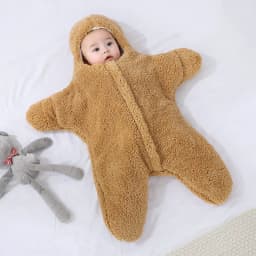 Autumn and Winter New Baby Plush Climbing Clothes Baby Warm and Thick Cartoon Dog Rabbit Cute Cotton Clothes for 0-2 Years