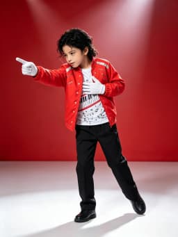 Kids Hip Hop Stage Performance Outfit Boys Retro Dance Costume Red Jacket Piano Print Shirt Pants Set Halloween Carnival Clothes