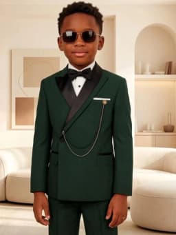 Fashionable Smart Boys Suit Set 2 Pieces Stage Performance Wear High Quality Kids Regular Fit Suits Wedding Guest Outfit 2-20T
