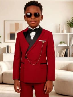 Fashionable Smart Boys Suit Set 2 Pieces Stage Performance Wear High Quality Kids Regular Fit Suits Wedding Guest Outfit 2-20T