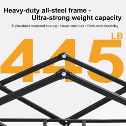 Foldable Camping Wagon Cart Heavy Duty 445LB Capacity All Terrain Wagon Collapsible Garden Cart Portable Outdoor Utility Cart Off-Road Tank Wheels Bench Sofa Wagon for Camping Fishing