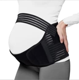 Pregnancy Belly Support Band, Adjustable Maternity Abdomen Belt for Back & Hip Relief, Breathable Brace for Women Daily Use