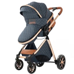 3 in 1 Stroller Light Weight Luxury Portable Baby Carriage High Landscape Four Wheel Stroller Baby Pram Parent's Careful Choice City Fashionable Cart