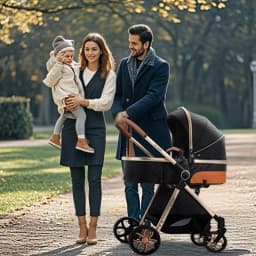 3 in 1 Stroller Light Weight Luxury Portable Baby Carriage High Landscape Four Wheel Stroller Baby Pram Parent's Careful Choice City Fashionable Cart
