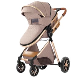 3 in 1 Stroller Light Weight Luxury Portable Baby Carriage High Landscape Four Wheel Stroller Baby Pram Parent's Careful Choice City Fashionable Cart