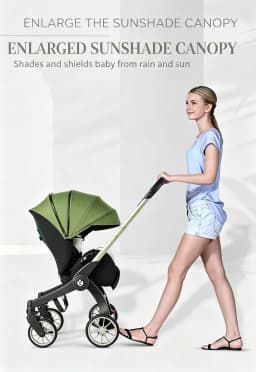 Versatile Baby Stroller For Outdoor Use, Quick Compact One-Click Fold, Stable Shock-Absorbing Wheels, Soft Breathable Seat For Toddlers