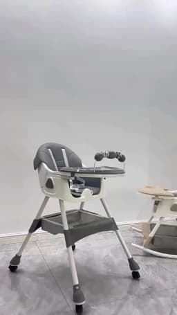 Babyfond Children's Dining Chair Multifunctional Variable Rocking Horse Baby Seat Foldable Recumbable Infant Dining Table