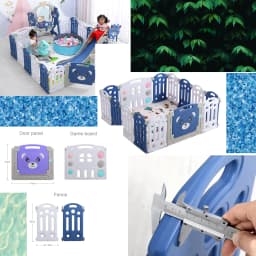 Baby Fence Baby Toy Baby Playground Multi Functional Child Activities Park Safety and Interesting Playpen with Guardrail Infant Fence Have 20 Modes Can Choose Single Piece Thickening and Stable Upgrade High Quality