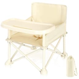 Foldable Portable Baby Booster Seat, Lightweight Travel Booster Chair for Babies 6 Months+, Toddler Feeding Seat with Removable Tray, Indoor Outdoor Dining Booster Chair