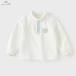 Dave Bella Children White Polo Shirts Autumn Spring Boys Clothes Blouse Top Casual Gentle Sports Fashion Outdoor Party DB3262832