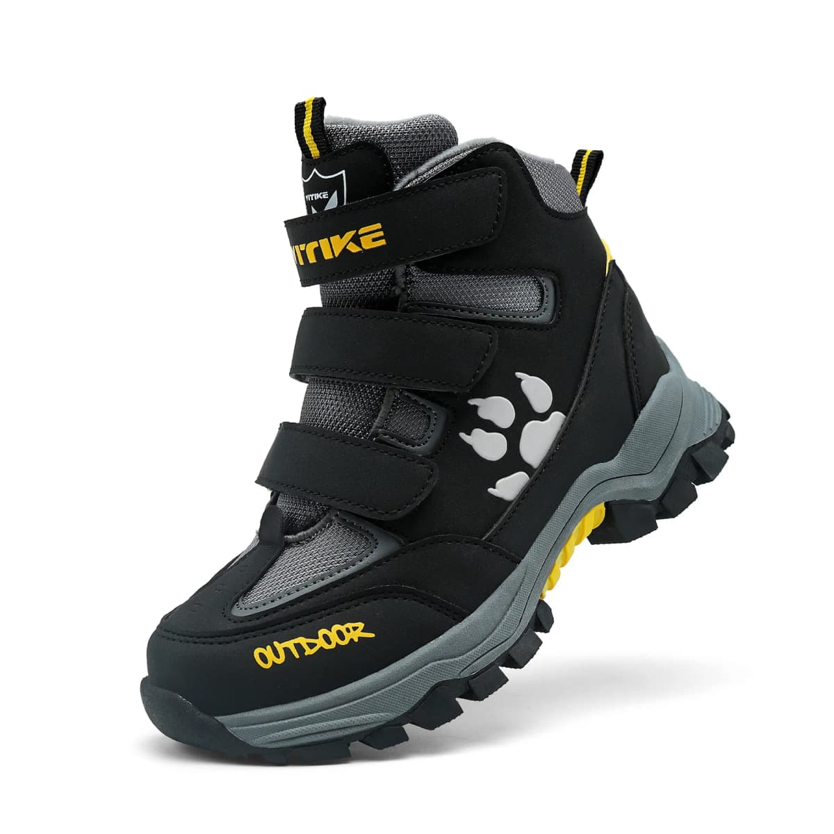 Kids Hiking Boots Outdoor Walking Climbing Sneaker Comfortable Snow Shoes Antiskid Steel Buckle Sole for Boys And Girls