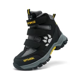 Kids Hiking Boots Outdoor Walking Climbing Sneaker Comfortable Snow Shoes Antiskid Steel Buckle Sole for Boys And Girls