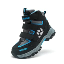 Kids Hiking Boots Outdoor Walking Climbing Sneaker Comfortable Snow Shoes Antiskid Steel Buckle Sole for Boys And Girls