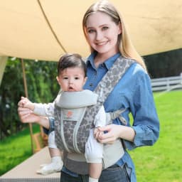 With Box And Instruction Breeze 360 Ergonomic  Baby Carrier All Positions Sling Wrap Backpack 0-36 M
