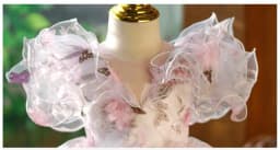 Children's Princess Evening Gown Fashionable Printed Ruffle Design Wedding Birthday Baptism Easter Eid Party Girls Dresses A2598