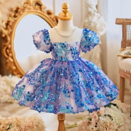Girls' Dress Spring Piano Performance Catwalk Performance Dress High-End Princess Dress Children's Birthday Hosting Flower Girl