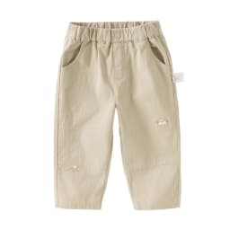 Dave Bella Children's Autumn Spring Pants Boys Elastic Waist Straight Pants Casual Sports Pocket Jogger Trousers DB3252500