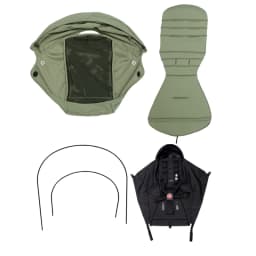 4pcs/set Stroller Accessories 175° Sunshade &Seat Cushion Sets Fit for Yoyo Yoyo2 Yoyo3 Yoya Waterproof UV-Protector