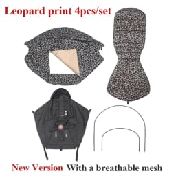 4pcs/set Stroller Accessories 175° Sunshade &Seat Cushion Sets Fit for Yoyo Yoyo2 Yoyo3 Yoya Waterproof UV-Protector