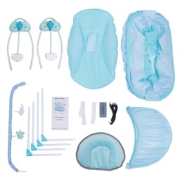 Electric Bluetooth Baby Swing Cradle Bassinet Rocking Crib, Portable Infant Bed, Automatic Swinging Baby Rocking Chair