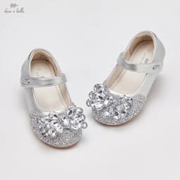 Dave Bella Children's Crystal Leather Shoes Sparkling Diamond Autumn Girl's Comfortable Princess Shoes Party DB3253452