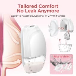 Hands Free Breast Pump Electric Wearable Breast Pump 3 Modes & 12 Levels Portable Wireless Breast Pump Low Noise Breastfeeding
