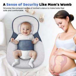 Safety Strap Baby Wedge Pillow Clean Odor Resistant Baby Lounger Pillow Hygienic Reducing Spit-Up Newborn Support Pillow