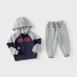 Dave Bella Kid Autumn Spring Knitted Sweatshirt Trousers Suits Boys Zipper Coat +Pant 2Pcs Set Casual Tracksuits Cloth DB3253483