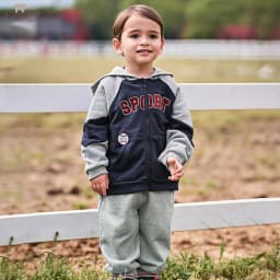 Dave Bella Kid Autumn Spring Knitted Sweatshirt Trousers Suits Boys Zipper Coat +Pant 2Pcs Set Casual Tracksuits Cloth DB3253483