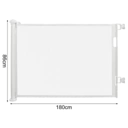 Stair Gate Door Gate Extendable 0-150 Cm, Baby Barrier Gate Safety Gate Stairs For Children, Cats And Dogs, For Indoor Outdoor