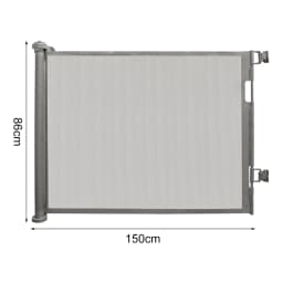 Stair Gate Door Gate Extendable 0-150 Cm, Baby Barrier Gate Safety Gate Stairs For Children, Cats And Dogs, For Indoor Outdoor