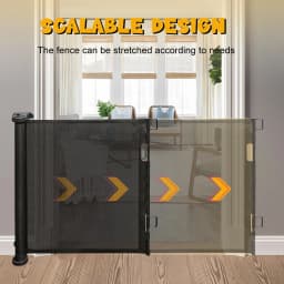 Stair Gate Door Gate Extendable 0-150 Cm, Baby Barrier Gate Safety Gate Stairs For Children, Cats And Dogs, For Indoor Outdoor
