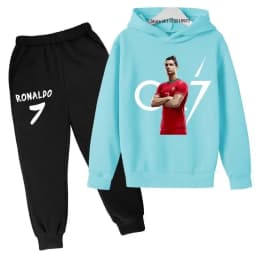 Children's Hoodie Cute Bear Print Sweatshirt Top+trousers 2P Boys Girls Boys Pullover Outdoor Sports Charming Fashion Casual Set
