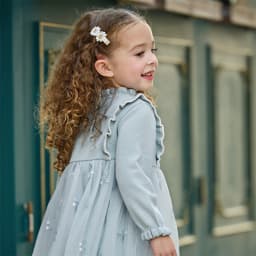 Dave Bella Elegant Dress For Girls Spring Children Sweater Princess Mesh Dress Long Sleeve Charm Outdoor Kids Clothing DB1260706