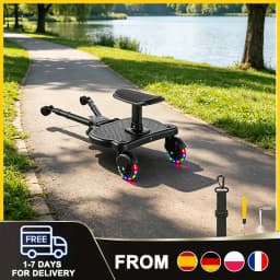 Universal Stroller Board standard with Detachable Seat Pedal & ° steel Kids rids Board Load 25kg made Most Strollers