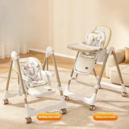 Foldable 2-in-1 Baby Rocker/swing Chair Suitable for Children Aged 0-3 Years; Convertible High Chair; EU Stock Available.