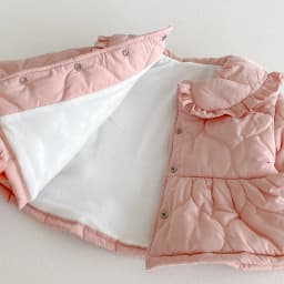2025 Winter New Girls Warm Coat Children Plus Velvet Thick Lapel Jacket Baby Girl Long Sleeve Cotton Padded Jacket Kids Clothes