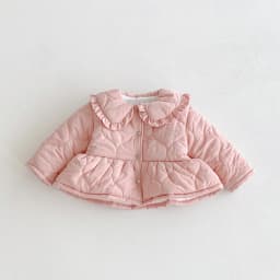 2025 Winter New Girls Warm Coat Children Plus Velvet Thick Lapel Jacket Baby Girl Long Sleeve Cotton Padded Jacket Kids Clothes