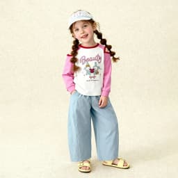 Amila 2026 Spring Children's Casual Pants For Boys And Girls Solid Color Wide Leg Trendy Versatile Daily Straight Pants