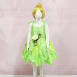 Muababy Tinker Bell Style Fairy Gown for Girls with Glitter Wings Flower Elf Costume Carnival Party Outfit Kids Toddler 2-8Y