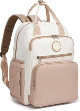 Miss Lulu Multifunction Diaper Backpack, Large Nappy Bag with Stroller Straps, Insulated Pockets & Wet-Dry Separation for Travel