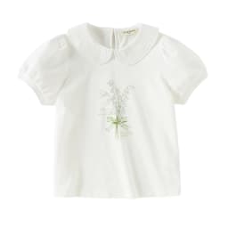 Dave Bella Girl Summer Printed T-shirts Kids 7-13 Years Tees Children Short Sleeve Cotton Tops Casual Outdoor Clothes DK2262125
